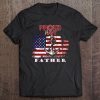 Proud navy father, logo navy, american flag black version shirt