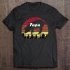 Papa pig forest pet animals vintage version shirt