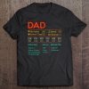 Dad stats character sheet vintage version shirt