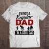I’m not a regular dad i’m a cool dad red and black checkerboard version shirt