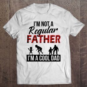 I’m not a regular father i’m a cool father red and black checkerboard version shirt
