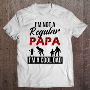 I’m not a regular papa i’m a cool papa red and black checkerboard version shirt