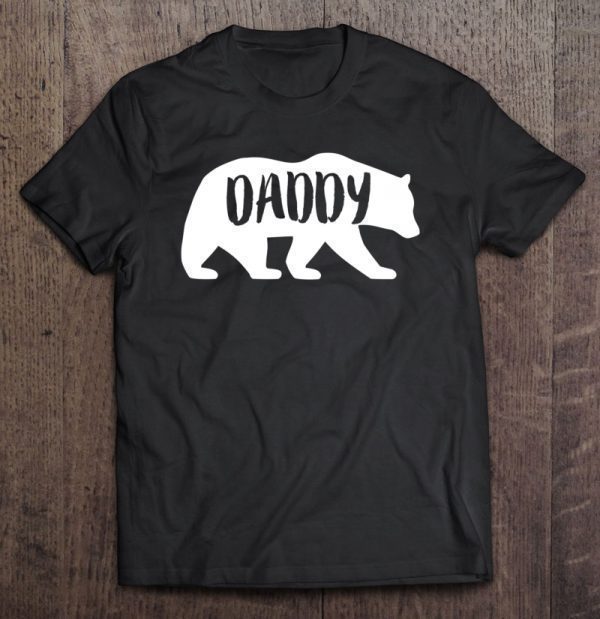 Daddy bear matching sibling family bear shirt