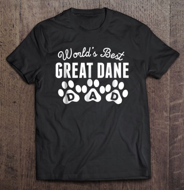 World’s best great dane dad shirt