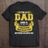 Mens a dad and firearm instructor nothing scares me guns funny shirt