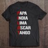 Papa india lima oscar tango pilot shirt