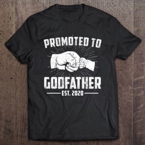 Promoted to godfather est. 2020 fist bump version shirt