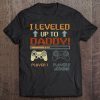 I leveled up to daddy game controller vintage version shirt