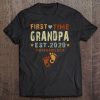 First time grandpa est 2020 #wishmeluck shirt