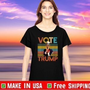 Airedale Terrier Want You Vote For Donald Trump Vintage T-Shirt