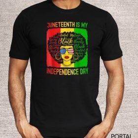 American Flag Juneteenth Is My Independence Day T-Shirt