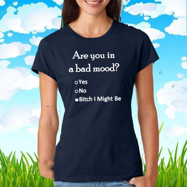 Official Are You In A Bad Mood Yes No Bitch I Might Be T-Shirt