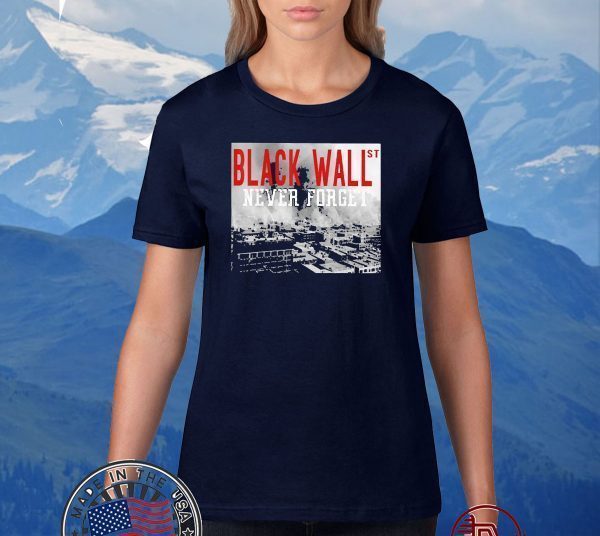 Black wallst never forget Official T-Shirt