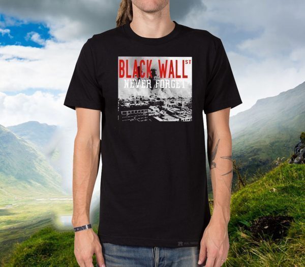 Black wallst never forget Official T-Shirt