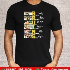 Boston Bruins Hockey players signatures 2020 T-Shirt