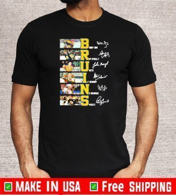 Boston Bruins Hockey players signatures 2020 T-Shirt