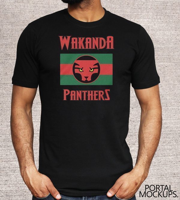Wakanda Panthers Shirt Wakanda Forever T-Shirt Panther Clothing Straight Outta Wakanda 2020