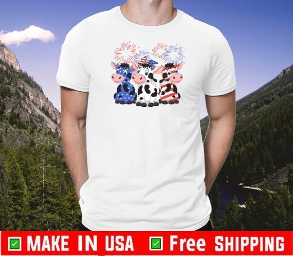 Cows American Flag 4th Of July Shirts