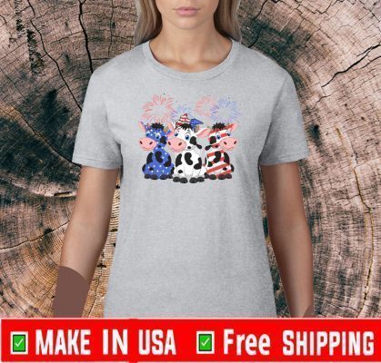 Cows American Flag 4th Of July Shirts