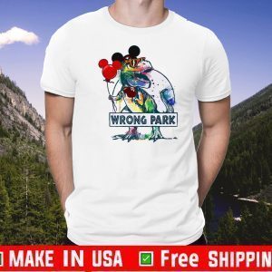 Dinosaur T-rex and Mickey mouse wrong park For T-Shirt