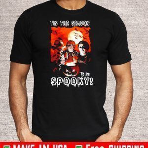 Halloween horror characters tis the season to be spooky Official T-Shirt