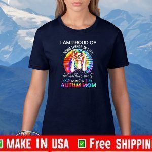 I am proud of many things in life but nothing beats being an autism Mom Tee Shirts
