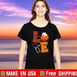 Love Nurse Pumpkin Halloween Official T-Shirt