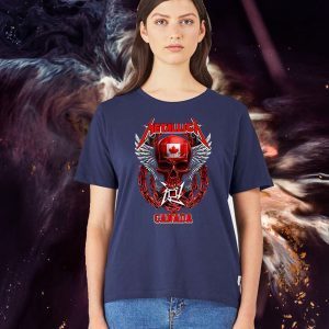 Metallic Canada Skull T-Shirt