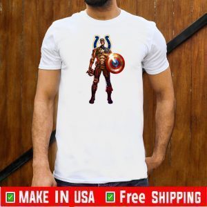 NFL Captain America Marvel Avengers Endgame Football Sports Indianapolis Colts Tee Shirts