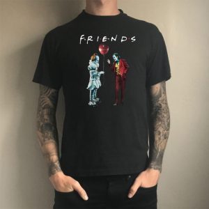 Pennywise with Joker friends tv show 2020 T-Shirt