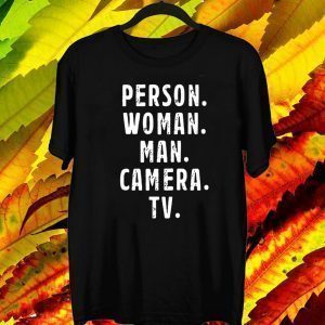 Person Woman Man Camera Tv Official T-Shirt