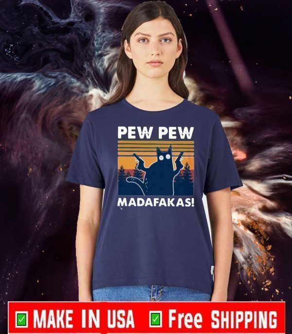 Vintage Cat Pew pew madafakas Vintage T-Shirt