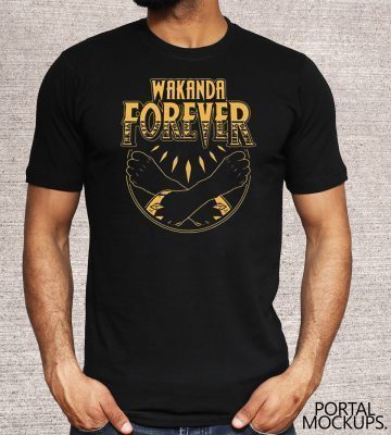 Wakanda Forever Rip Chadwick Official T-Shirt