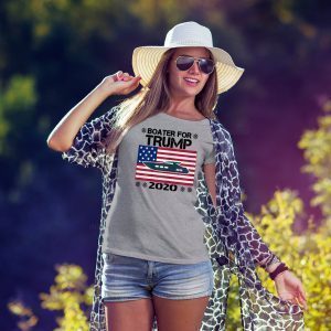 Boaters For Trump 2020 Flag US T-Shirt