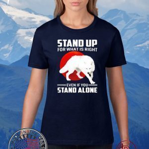 Wolf stand up for what is right even if you stand alone T-Shirt