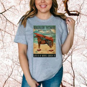 diving club arabian horse life’s a wave catch it Official T-Shirt