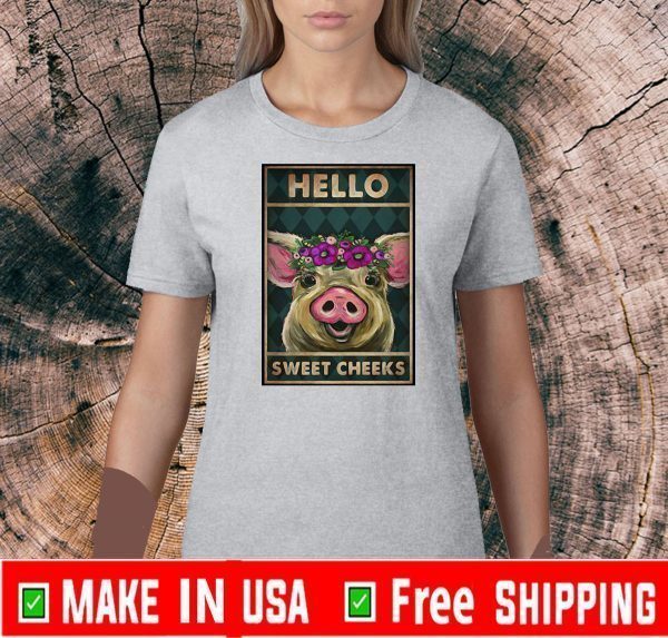 vintage pig hello sweet cheeks Unisex T-Shirt