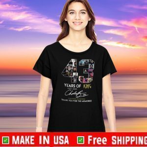 43 Years Of King 1976 2020 Chadwick Boseman Thank You For The Memories Tee Shirts