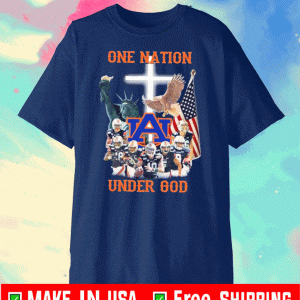 Official Auburn Tigers one nation under God T-Shirt