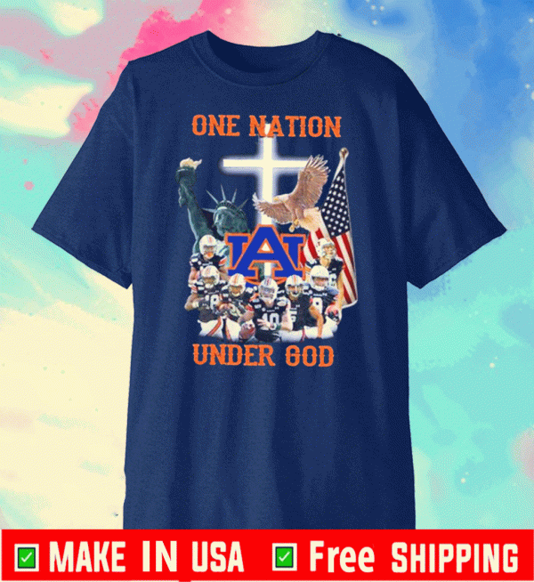 Official Auburn Tigers one nation under God T-Shirt