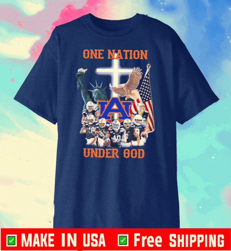 Official Auburn Tigers one nation under God T-Shirt