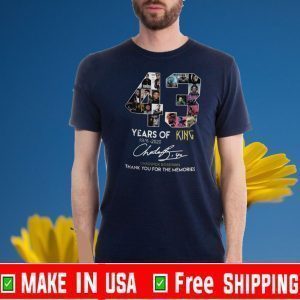 43 Years Of King 1976 2020 Chadwick Boseman Thank You For The Memories Tee Shirts