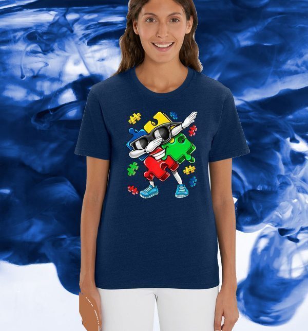 Autism Awareness Dabbing Puzzle Piece Shirt
