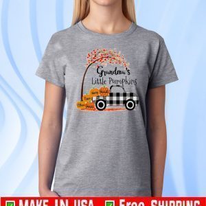 Autumn Grandma’s little pumpkins Jessica Ethan Rose Henry Hannah 2020 T-Shirt