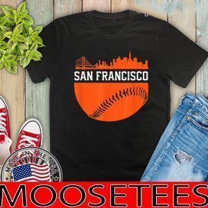 San Francisco Baseball Vintage SF The City Skyline T-Shirt