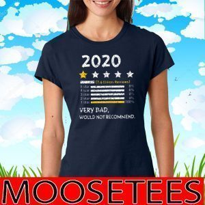 7.6 Billion Reviews 2020 Very Bad Would Not Recommend 2020 T-Shirt