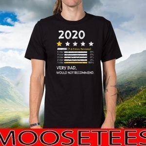 7.6 Billion Reviews 2020 Very Bad Would Not Recommend 2020 T-Shirt