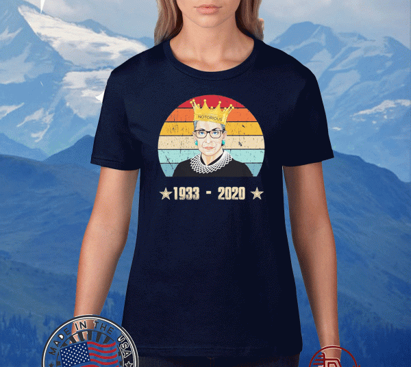 Notorious Rip Rbg Ruth Bader Ginsburg 1933 2020 Vintage T-Shirt