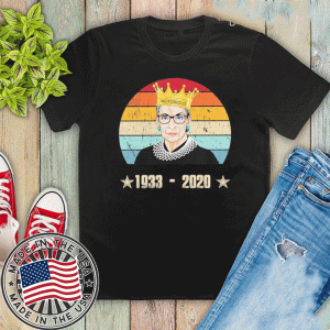 Notorious Rip Rbg Ruth Bader Ginsburg 1933 2020 Vintage T-Shirt