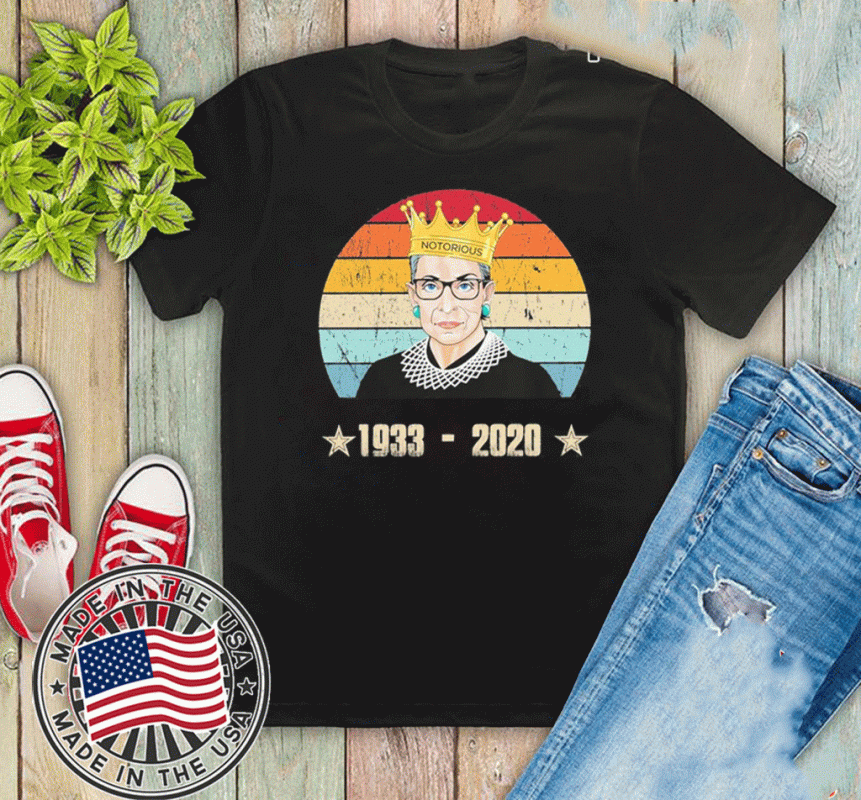 Notorious Rip Rbg Ruth Bader Ginsburg 1933 2020 Vintage T-Shirt